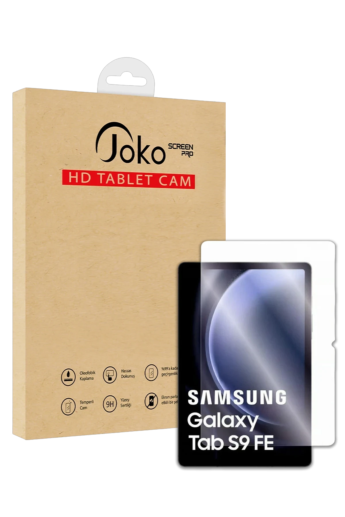 Joko Samsung Galaxy X610 Tab S9 FE Plus 12.4 HD Tablet Cam Ekran Koruyucu - Şeffaf