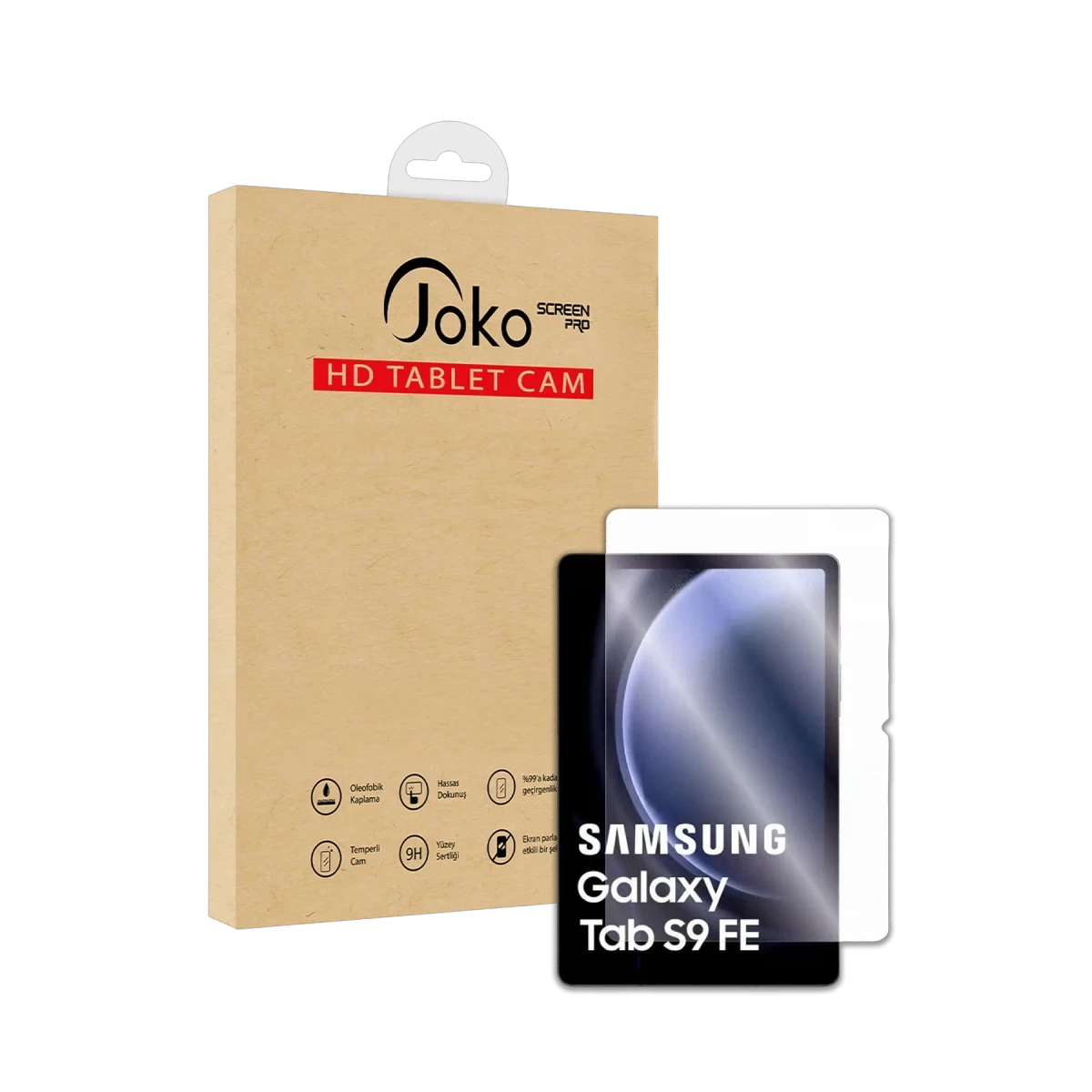 Joko Samsung Galaxy X610 Tab S9 FE Plus 12.4 HD Tablet Cam Ekran Koruyucu - Şeffaf — görsel 3