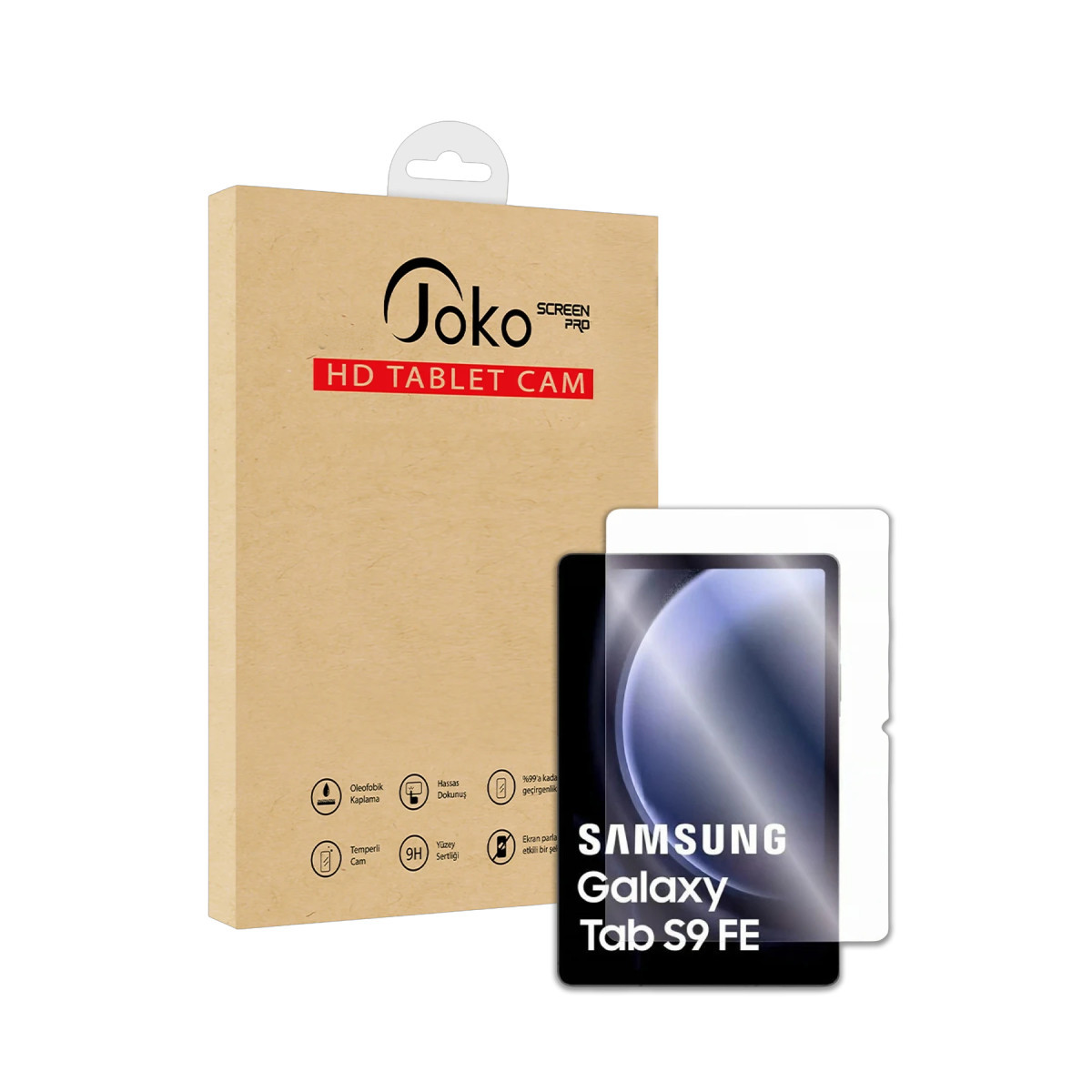 Joko Samsung Galaxy X610 Tab S9 FE Plus 12.4 HD Tablet Cam Ekran Koruyucu - Şeffaf — görsel 5