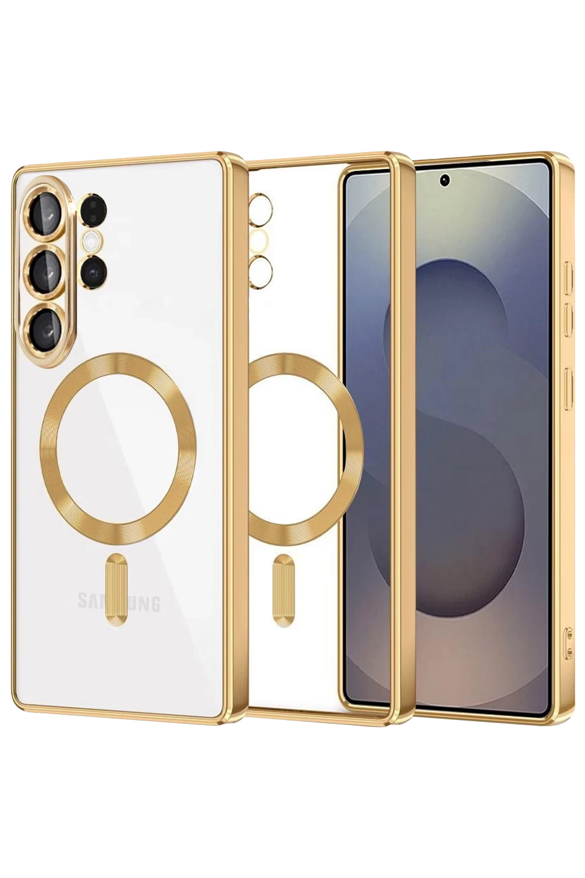 Newface Samsung Galaxy S26 Ultra Kross Magneticsafe Kapak - Gold