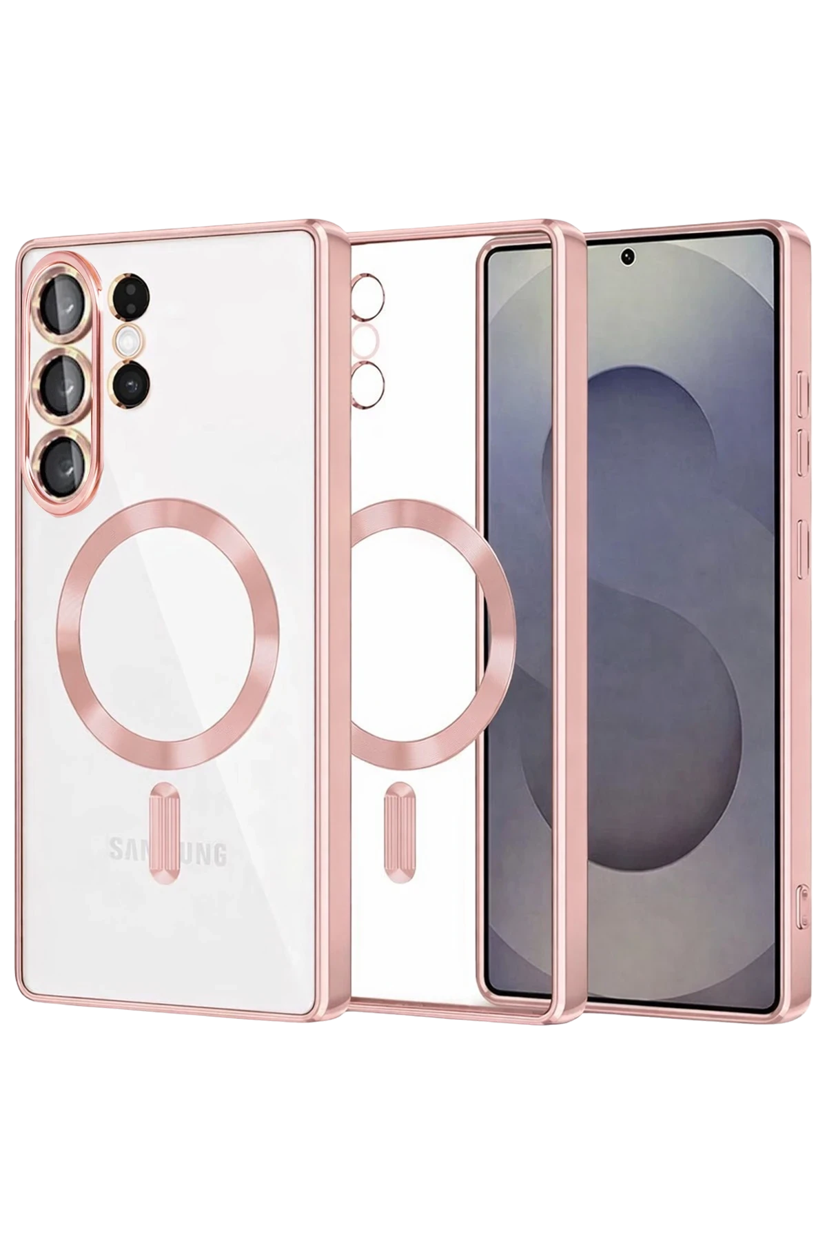 Newface Samsung Galaxy S26 Ultra Kross Magneticsafe Kapak - Rose