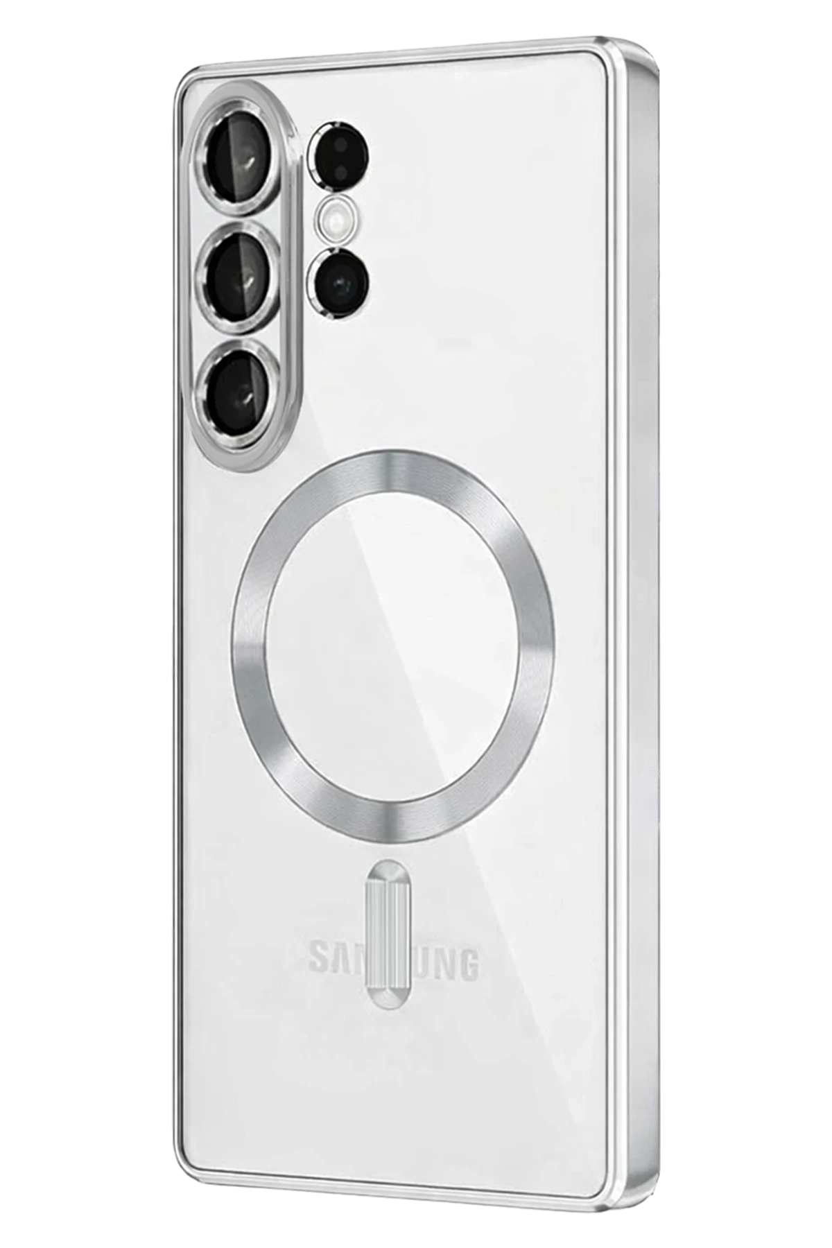 Newface Samsung Galaxy S26 Ultra Kross Magneticsafe Kapak - Gümüş