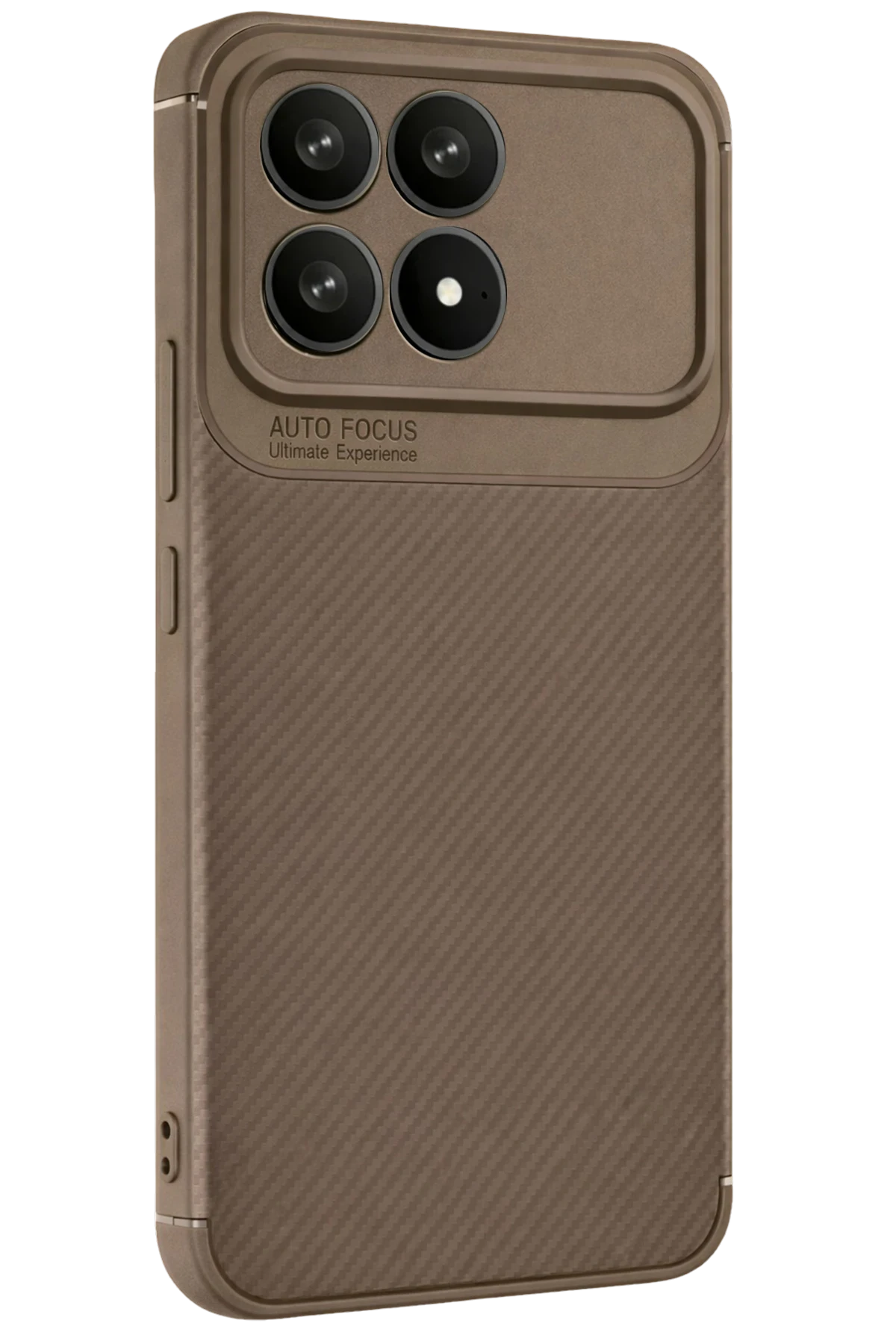 Newface Xiaomi Poco F8 Pro Auto Focus Karbon Kapak - Kahverengi