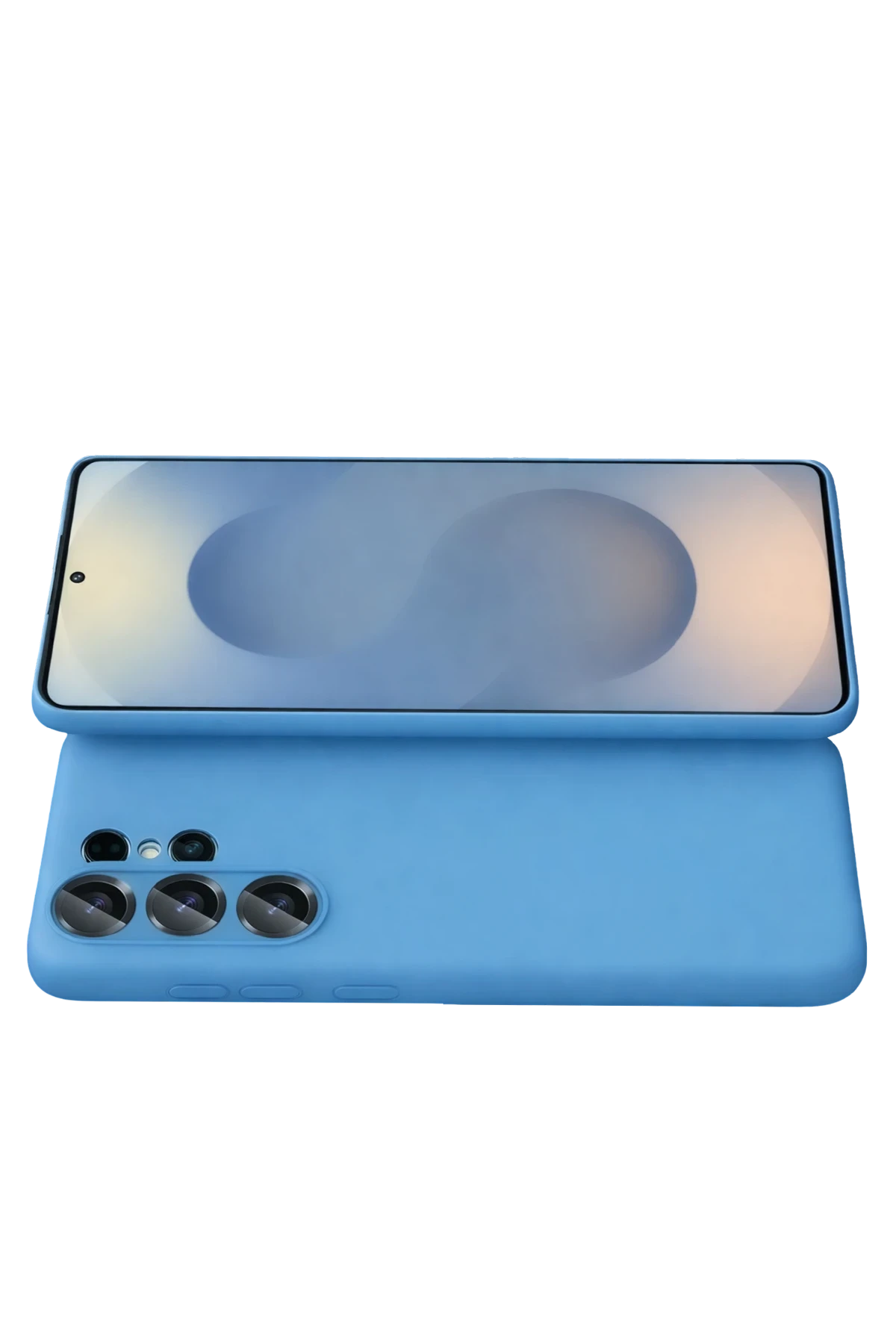 Newface Samsung Galaxy S26 Ultra Nano içi Kadife Silikon - Mavi