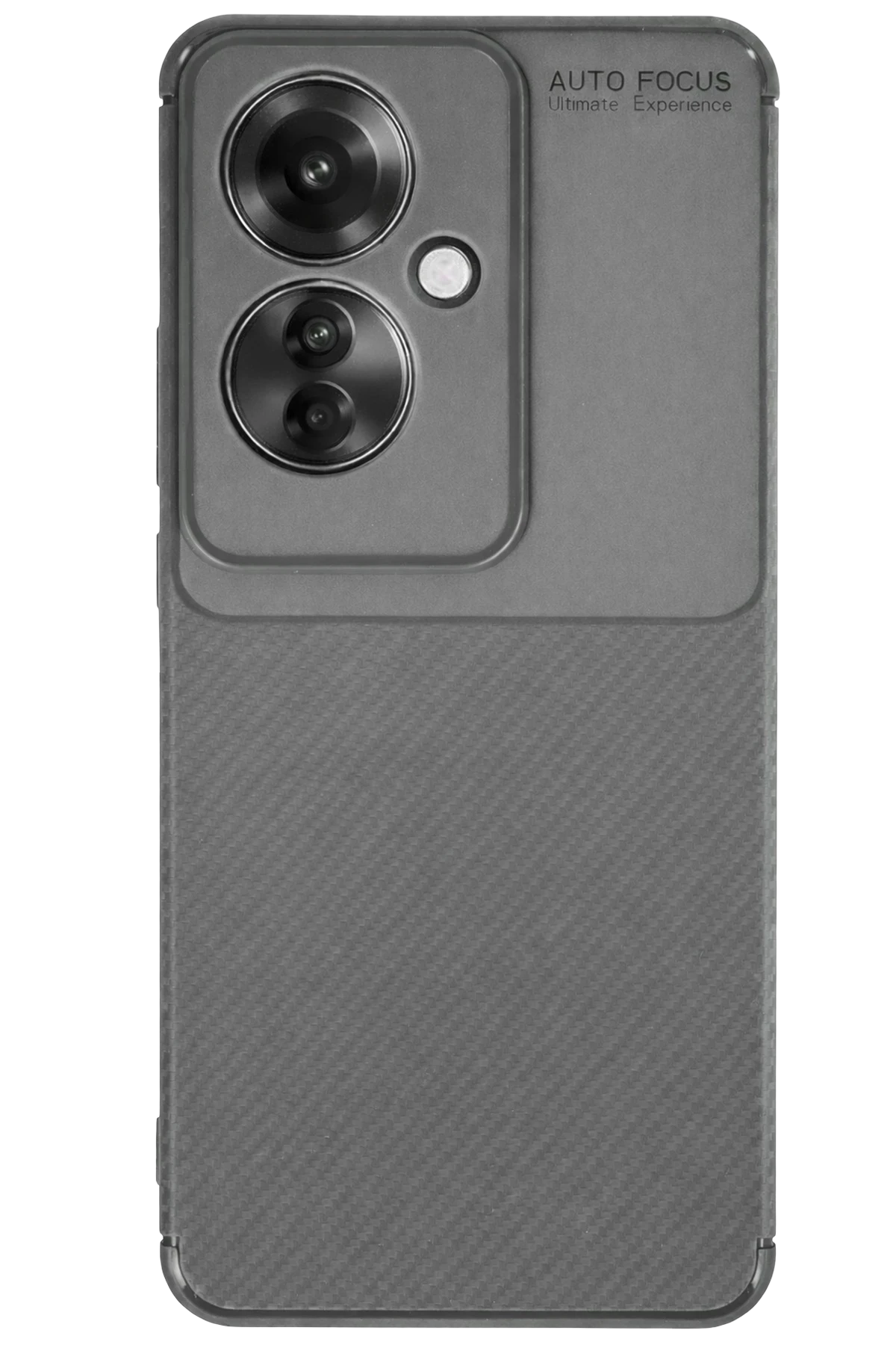 Newface Oppo Reno 11F Kılıf Auto Focus Karbon Kapak - Gri