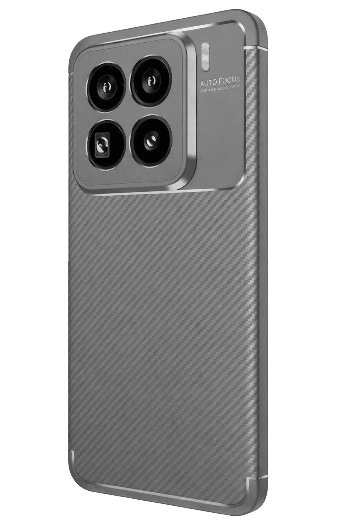 Newface Xiaomi Mi 15 Pro Kılıf Auto Focus Karbon Kapak - Gri