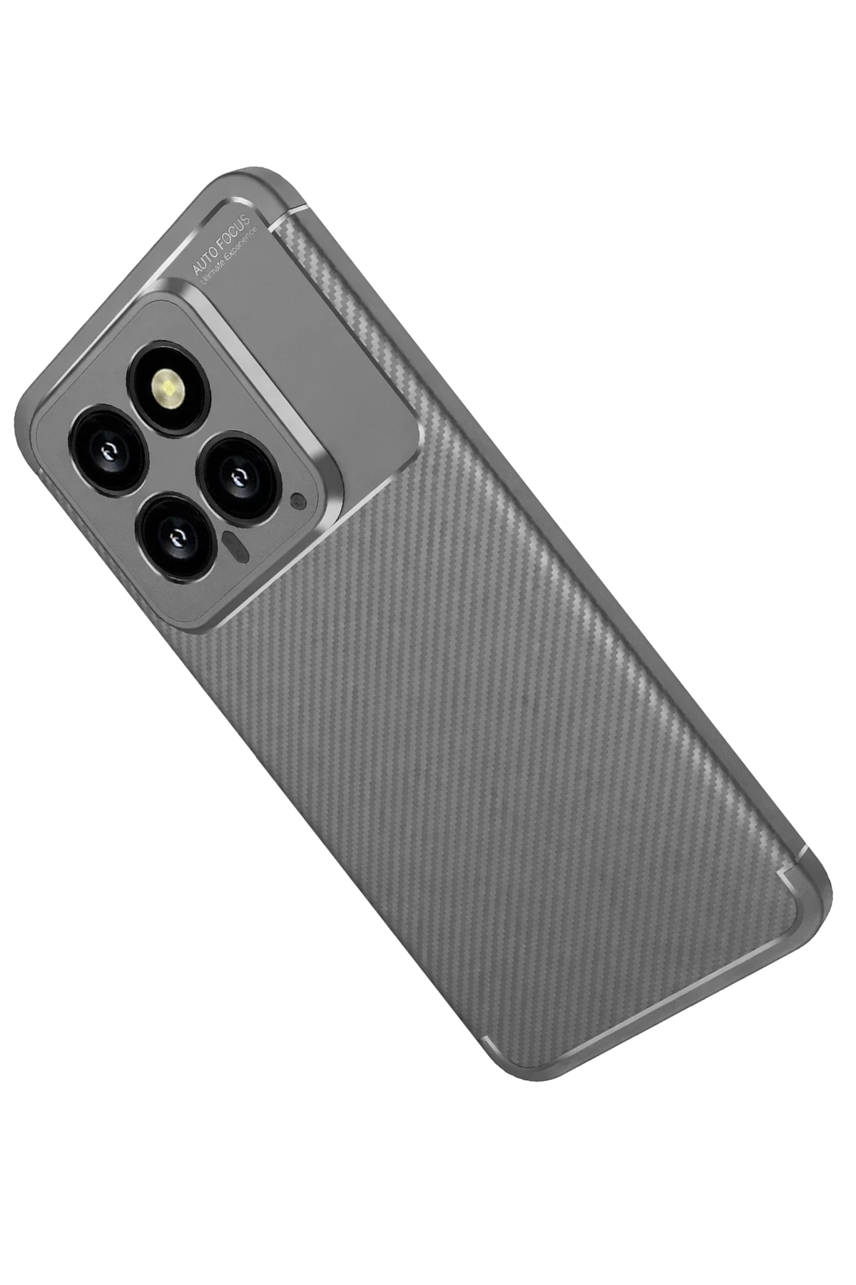 Newface Xiaomi Mi 14T Kılıf Auto Focus Karbon Kapak - Gri