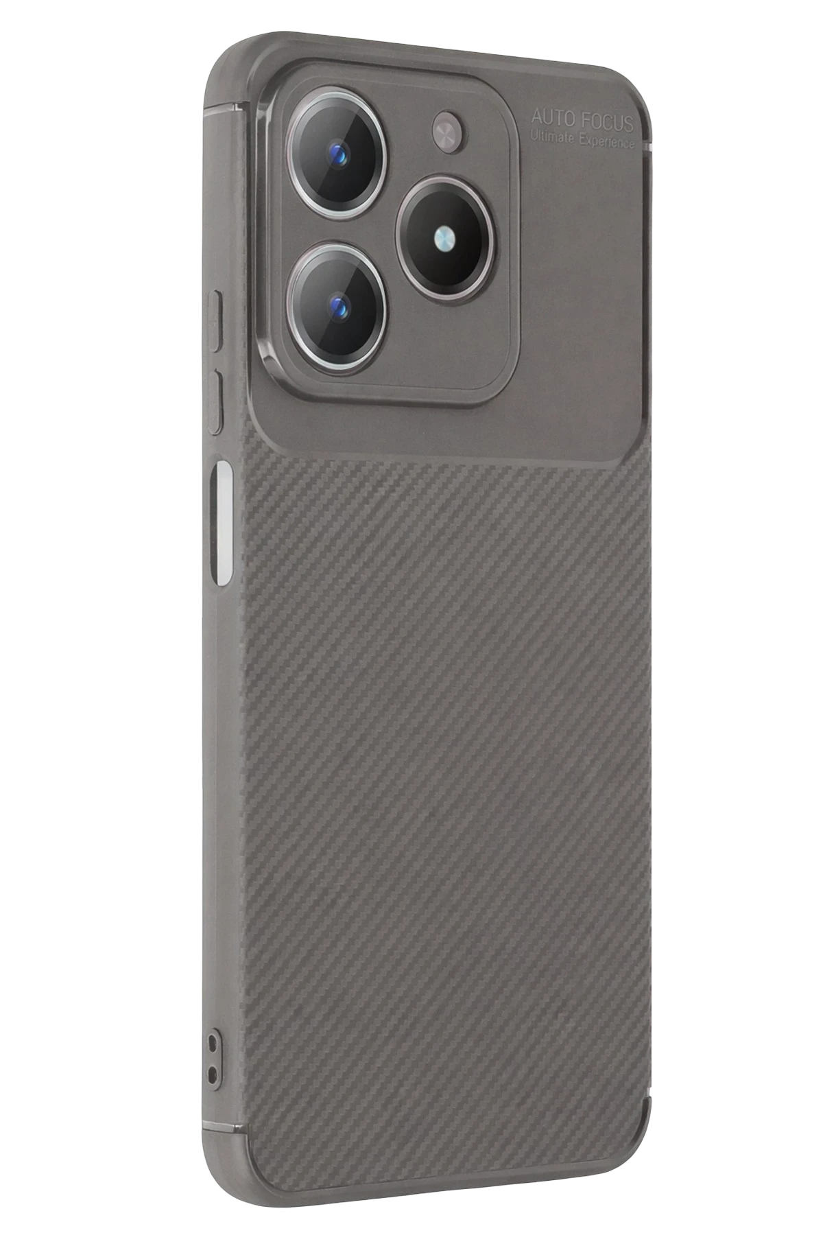 Newface Realme C61 Kılıf Auto Focus Karbon Kapak - Gri