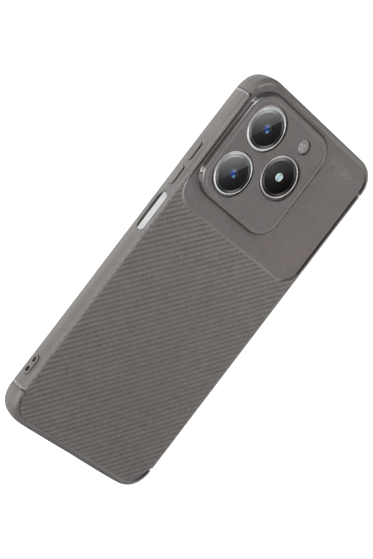 Newface Realme C61 Kılıf Auto Focus Karbon Kapak - Gri