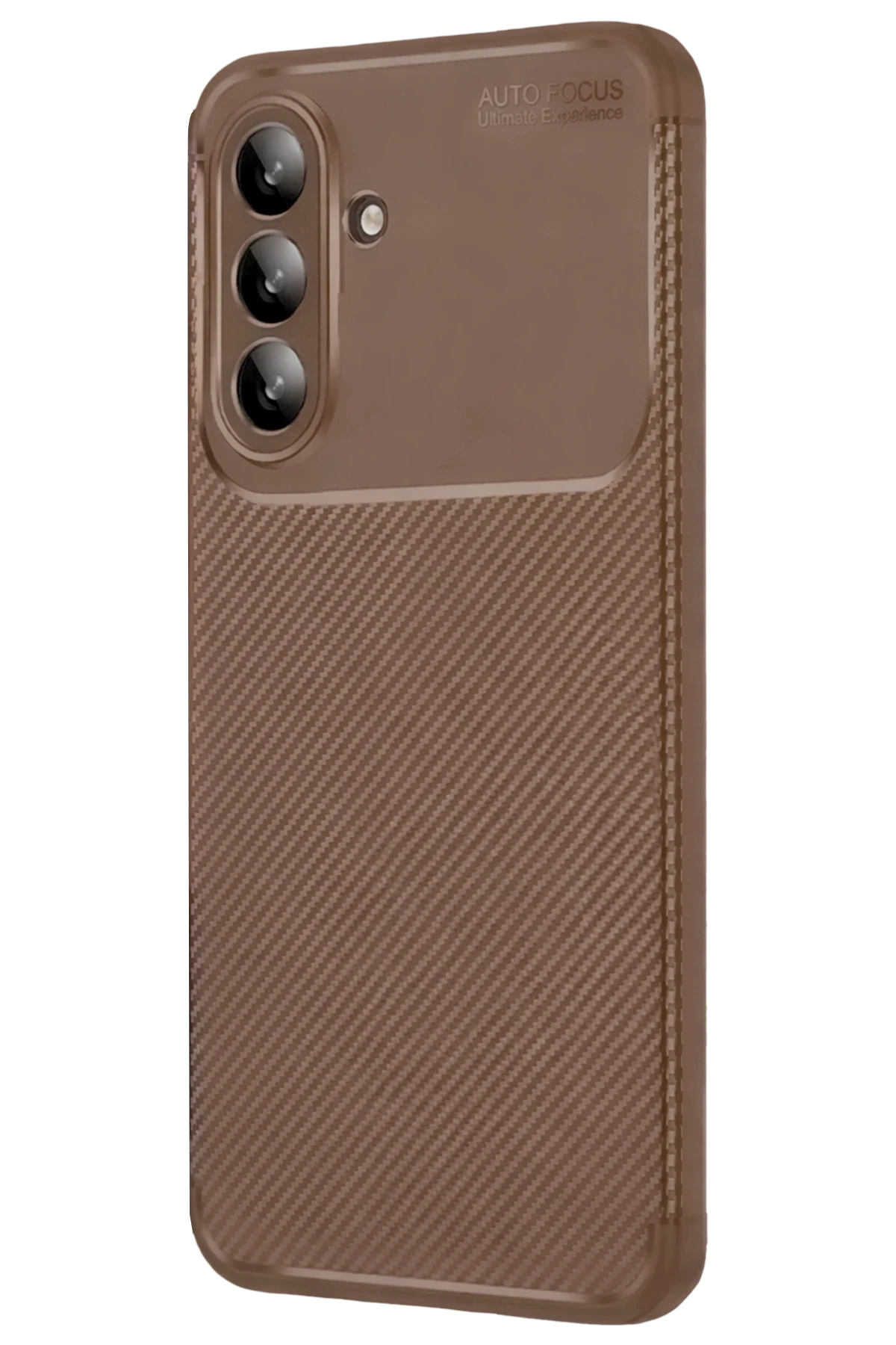 Newface Samsung Galaxy A57 5G Auto Focus Karbon Kapak - Kahverengi