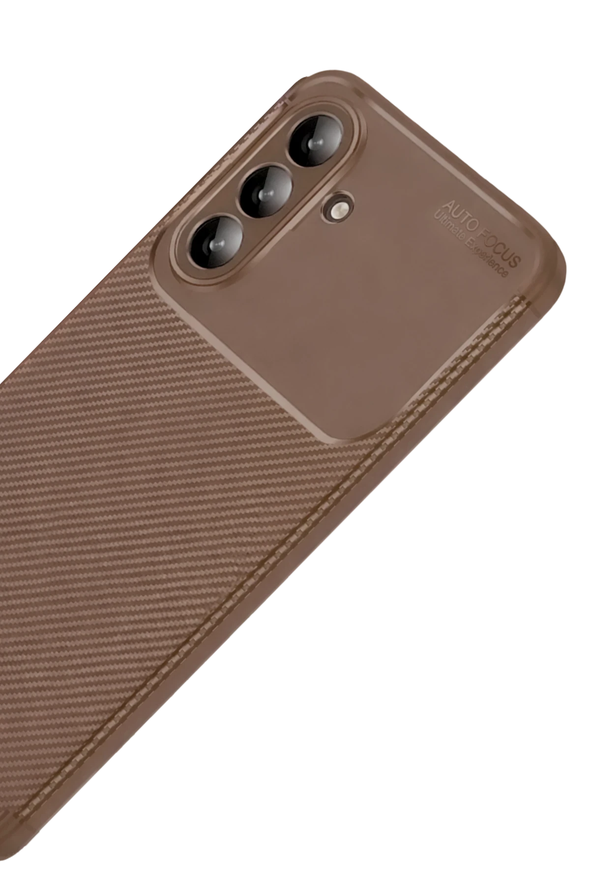 Newface Samsung Galaxy A57 5G Auto Focus Karbon Kapak - Kahverengi