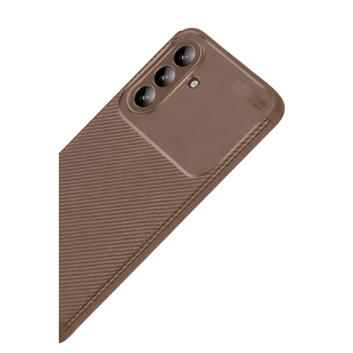 Samsung Galaxy A57 5G Auto Focus Karbon Kapak - Kahverengi