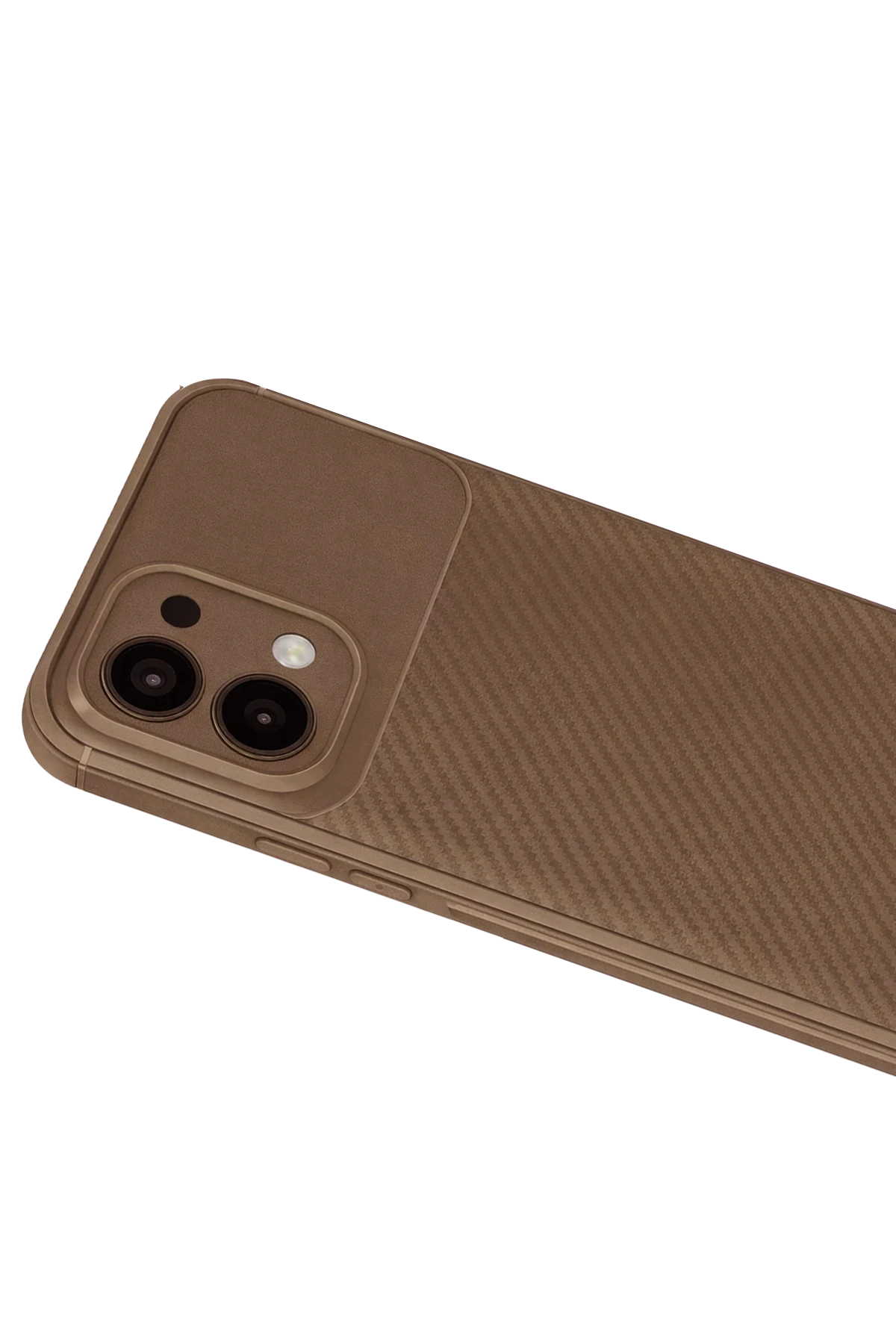 Newface Oppo A6 Pro 4G Auto Focus Karbon Kapak - Kahverengi