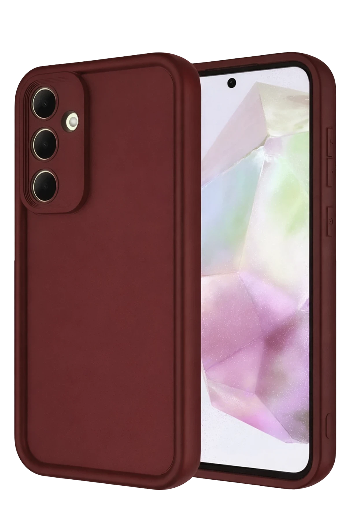 Newface Samsung Galaxy A56 Kılıf Viera Silikon - Bordo