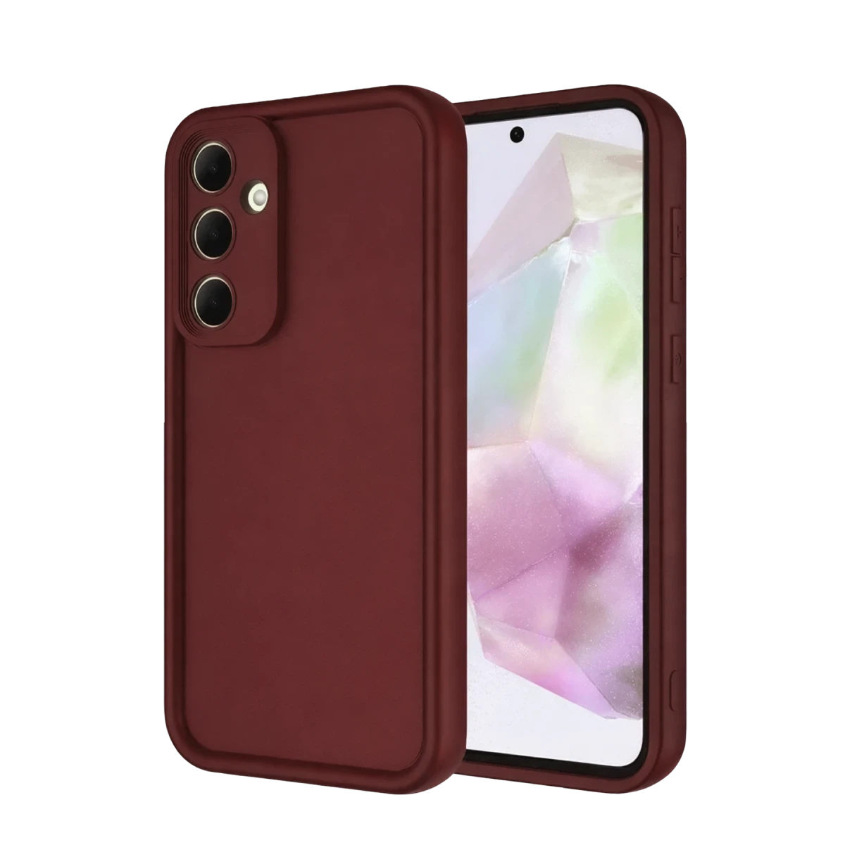 Newface Samsung Galaxy A56 Kılıf Viera Silikon - Bordo