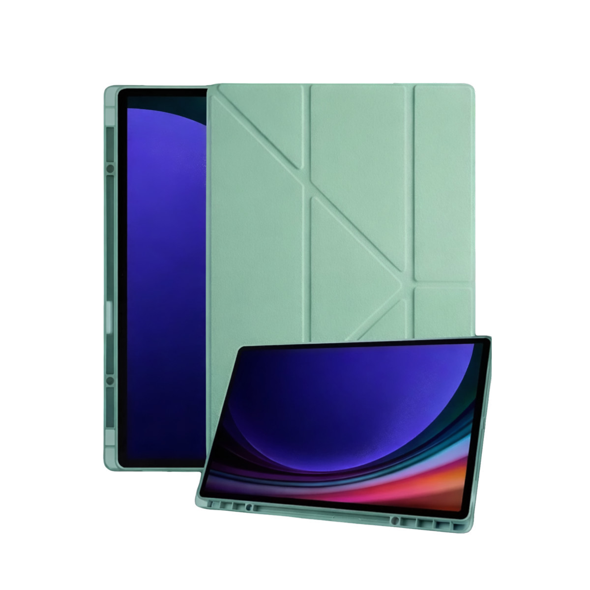 Newface Samsung Galaxy Tab A11 Kalemlikli Mars Tablet Kılıfı - Açık Yeşil — görsel 3