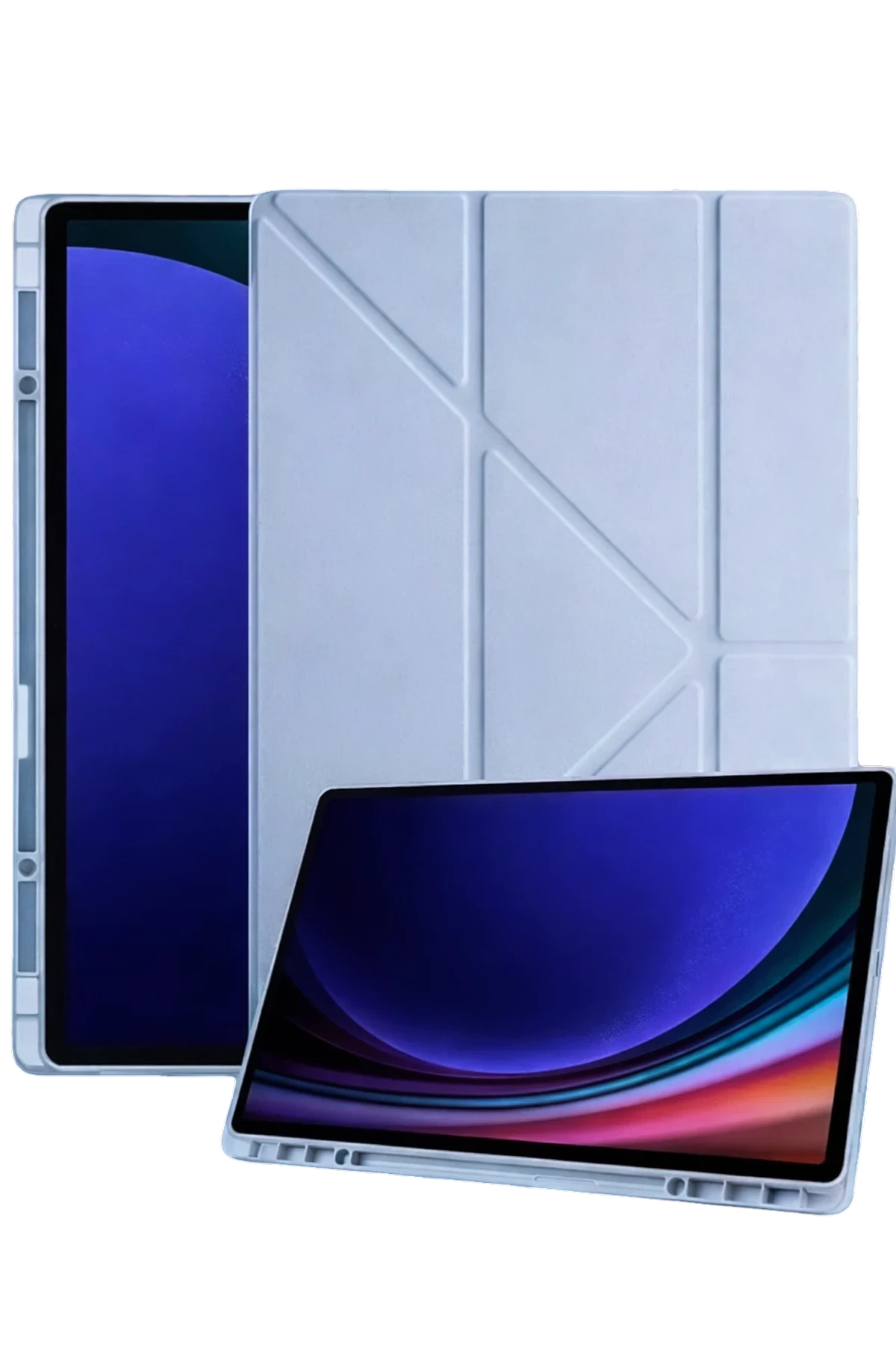 Newface Samsung Galaxy Tab A11 Kalemlikli Mars Tablet Kılıfı - Mavi