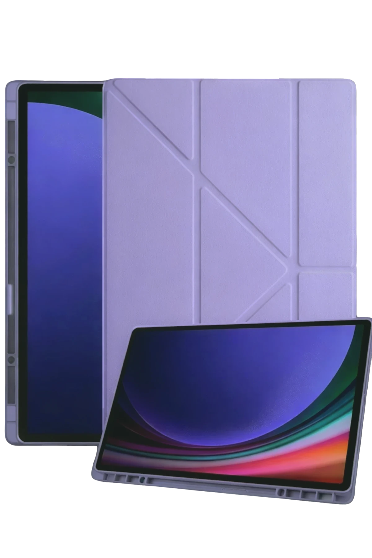 Newface Samsung Galaxy Tab A11 Kalemlikli Mars Tablet Kılıfı - Lila