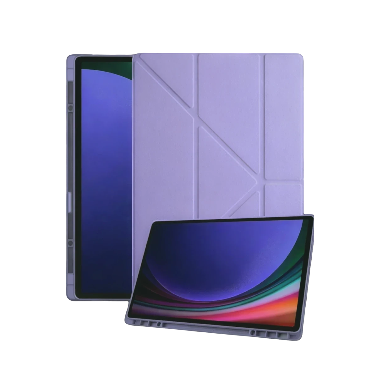 Newface Samsung Galaxy Tab A11 Kalemlikli Mars Tablet Kılıfı - Lila