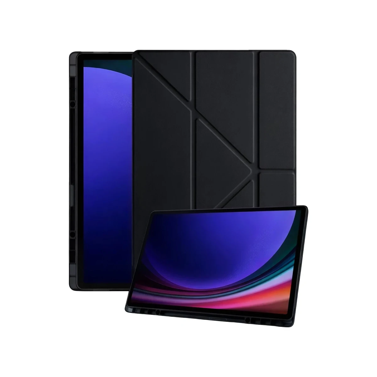 Newface Samsung Galaxy Tab A11 Kalemlikli Mars Tablet Kılıfı - Siyah
