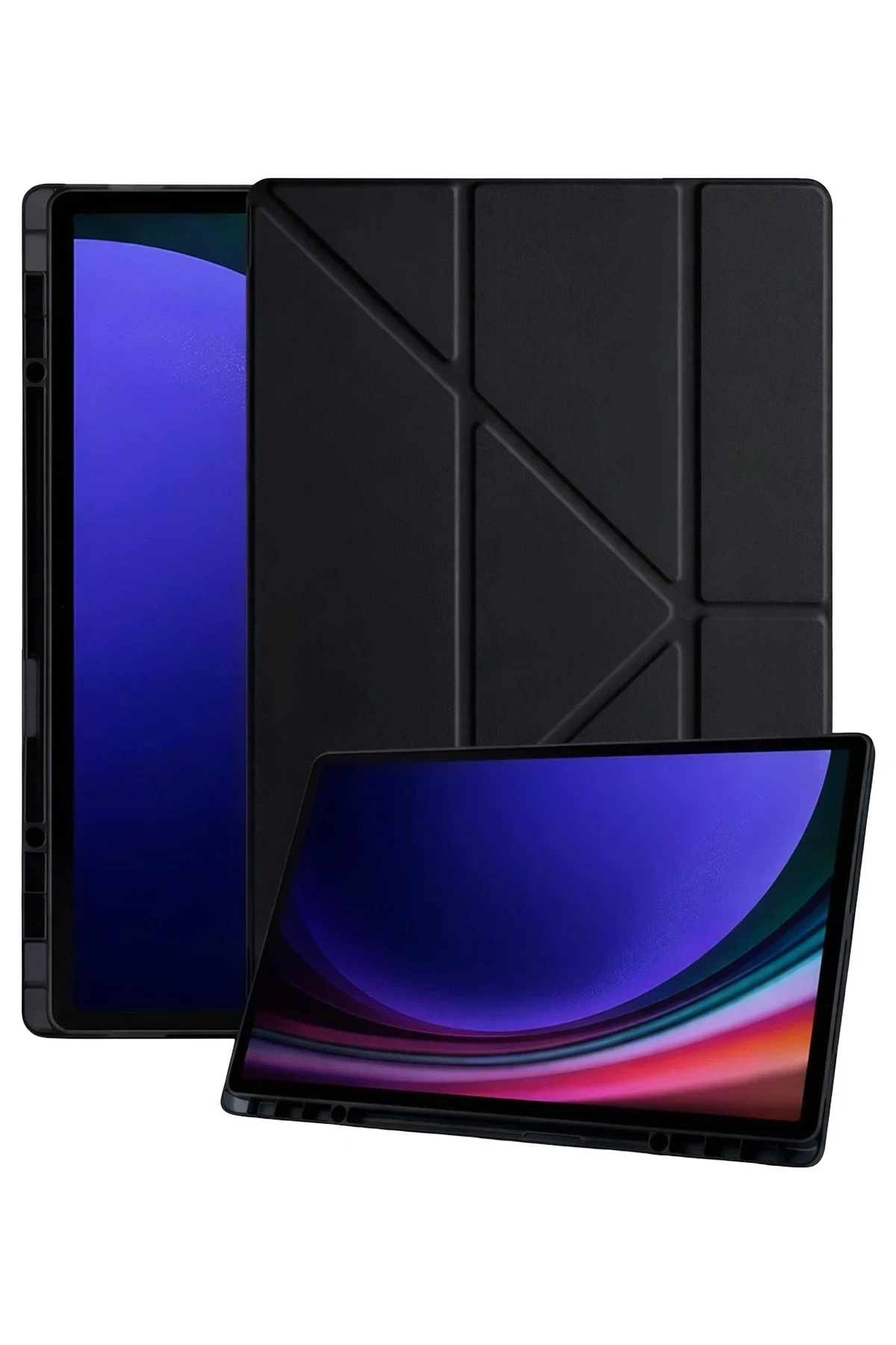 Newface Samsung Galaxy Tab A11 Plus Kalemlikli Mars Tablet Kılıfı - Siyah
