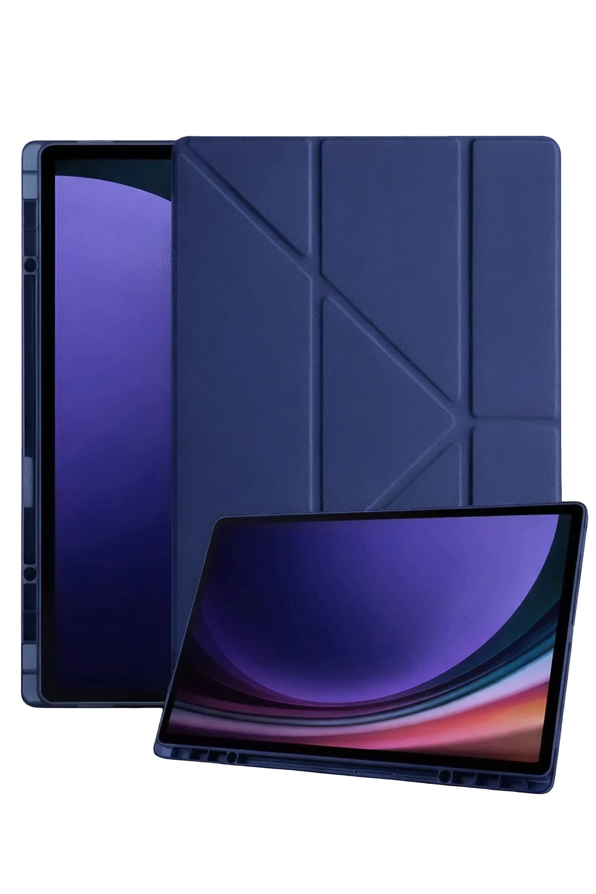 Newface Samsung Galaxy Tab A11 Plus Kalemlikli Mars Tablet Kılıfı - Lacivert