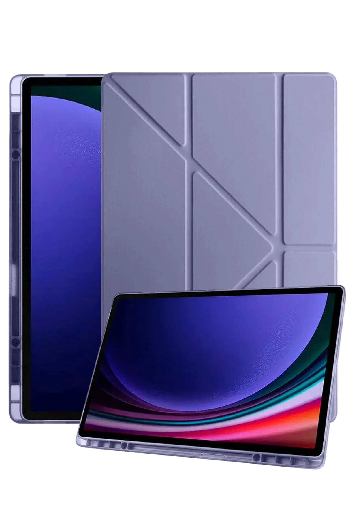 Newface Samsung Galaxy Tab A11 Plus Kalemlikli Mars Tablet Kılıfı - Lavender