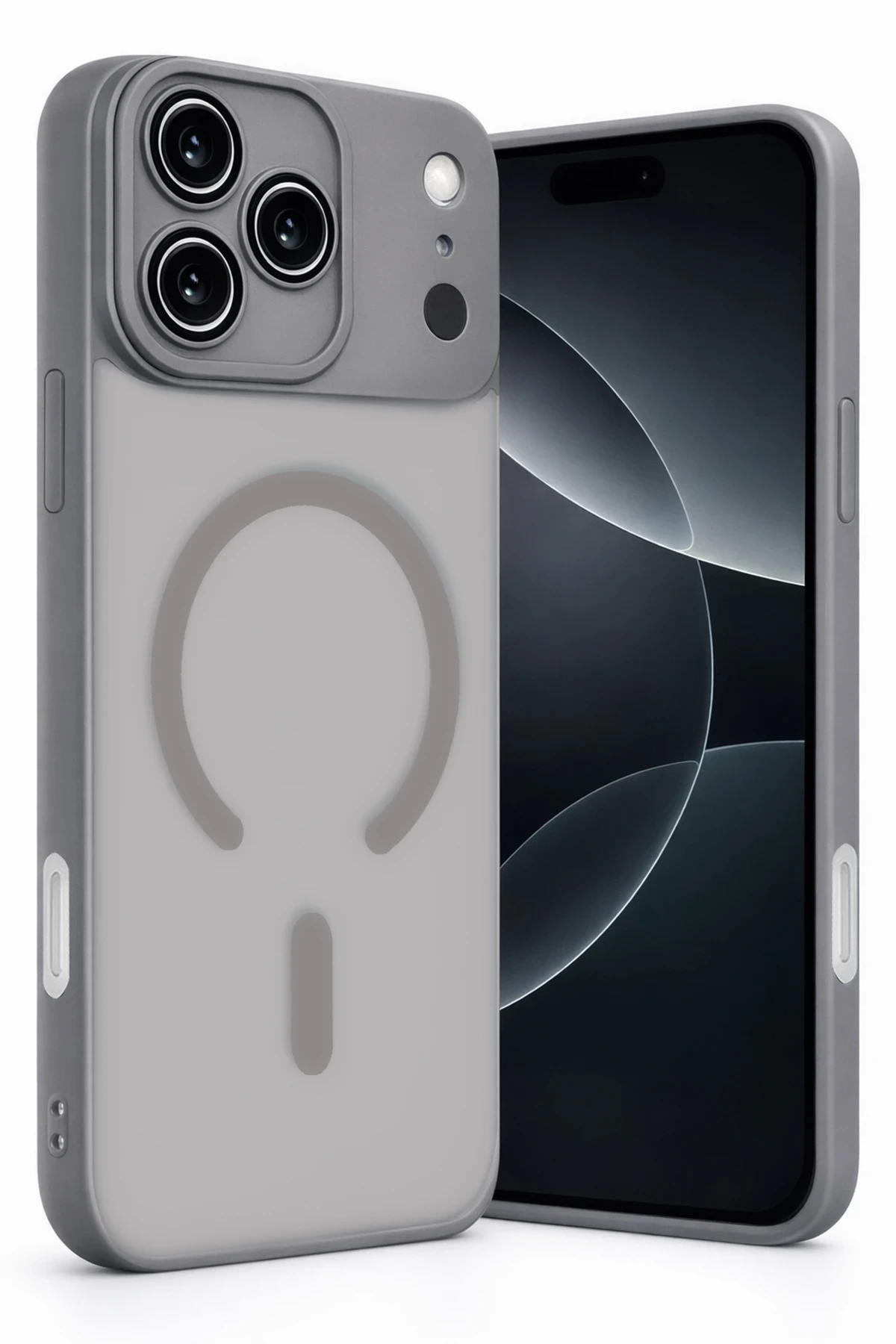 Newface Apple iPhone 17 Pro Max Jota Lensli Magsafe Kapak - Titan Gri