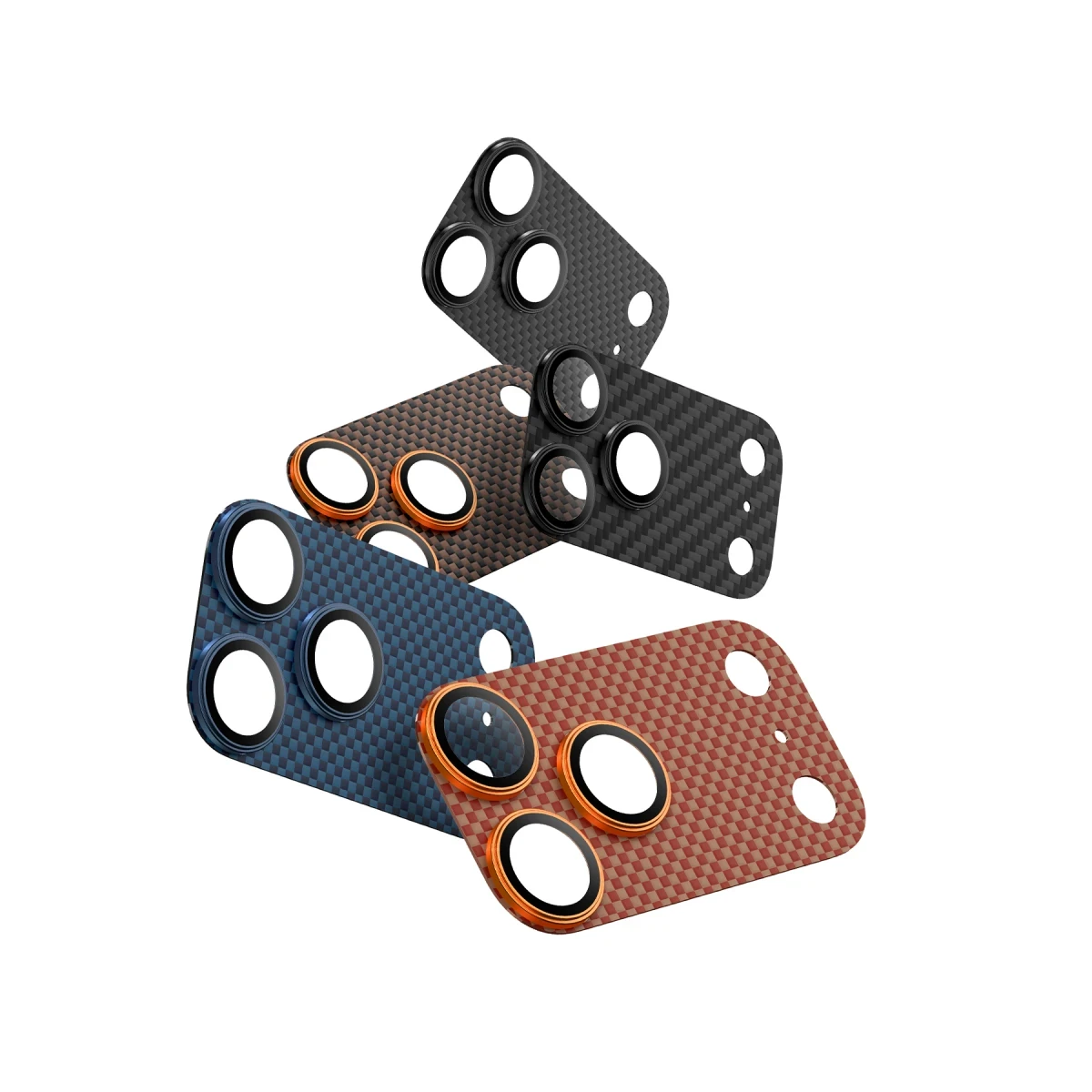 Keephone Apple iPhone 17 Pro Max Kevlar Kamera Lens - Lacivert