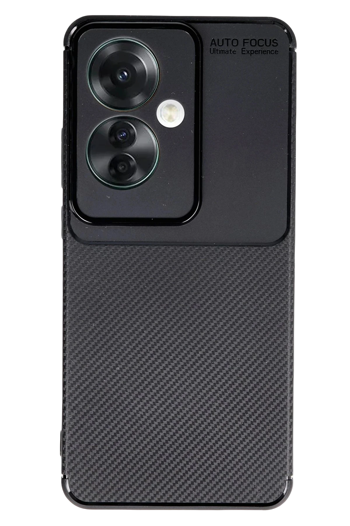 Newface Oppo Reno 11F Kılıf Auto Focus Karbon Kapak - Siyah