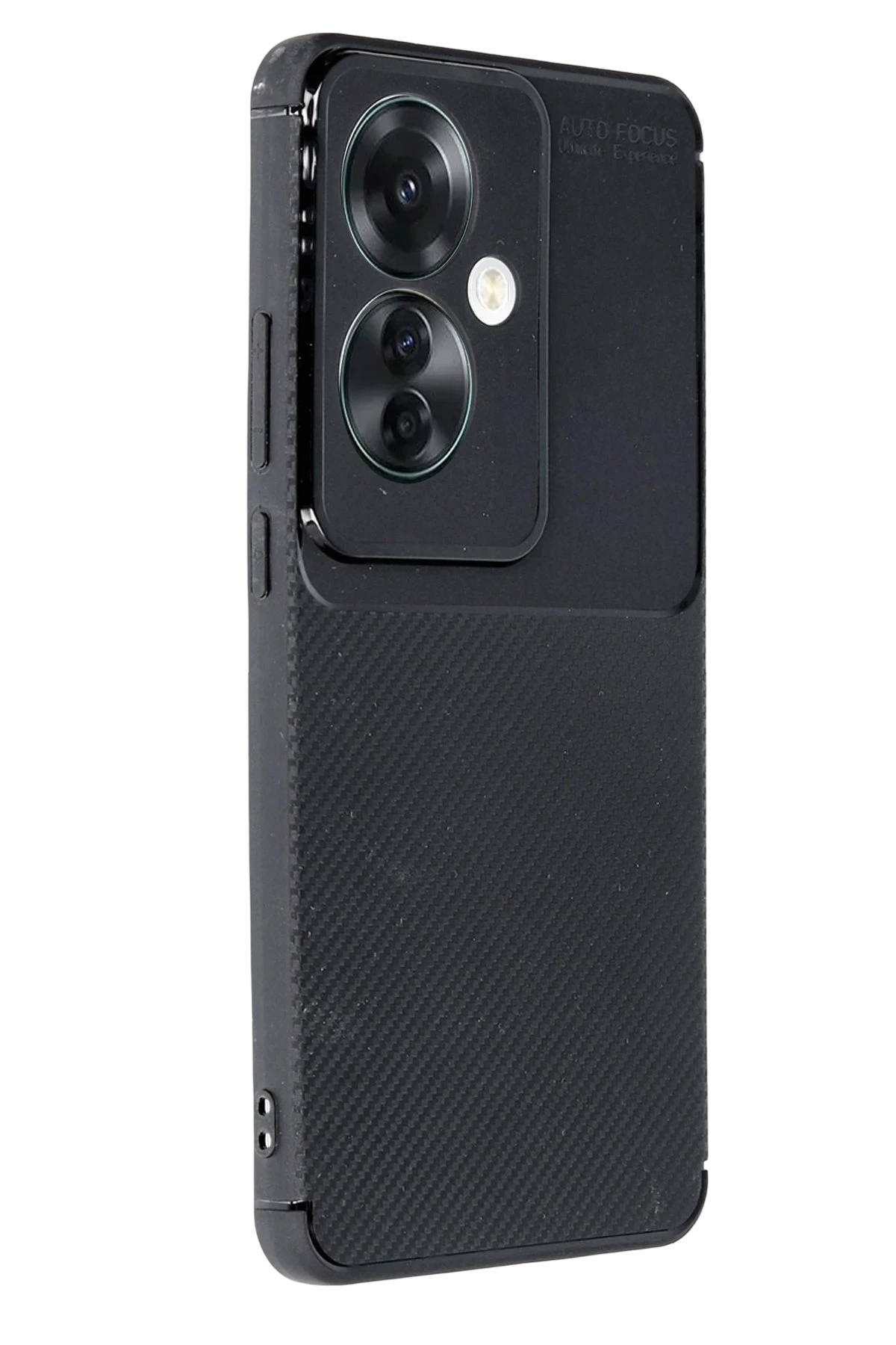Newface Oppo Reno 11F Kılıf Auto Focus Karbon Kapak - Siyah — görsel 2