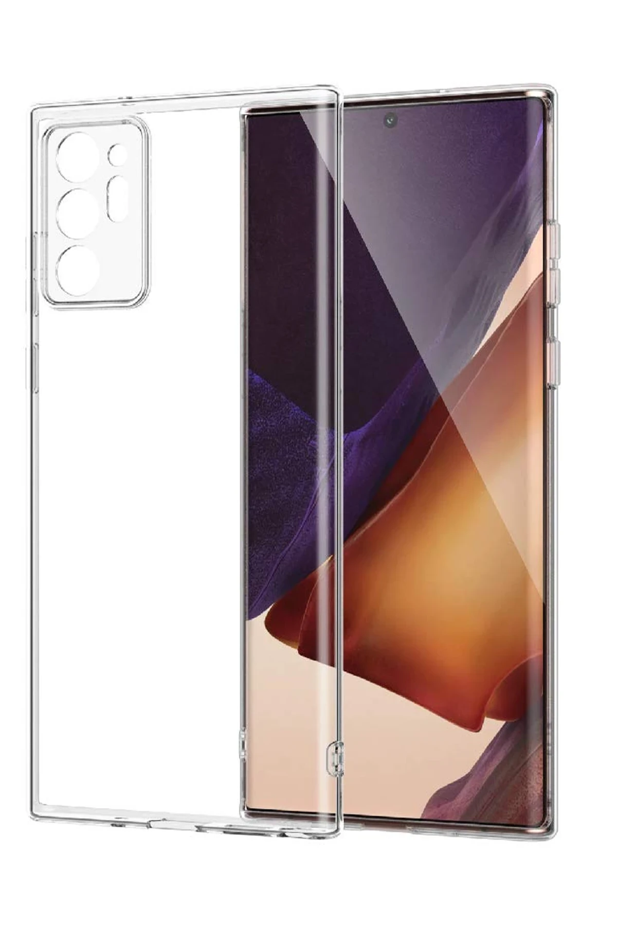 Newface Samsung Galaxy Note 20 Ultra Kılıf Lüx Şeffaf Silikon — görsel 2