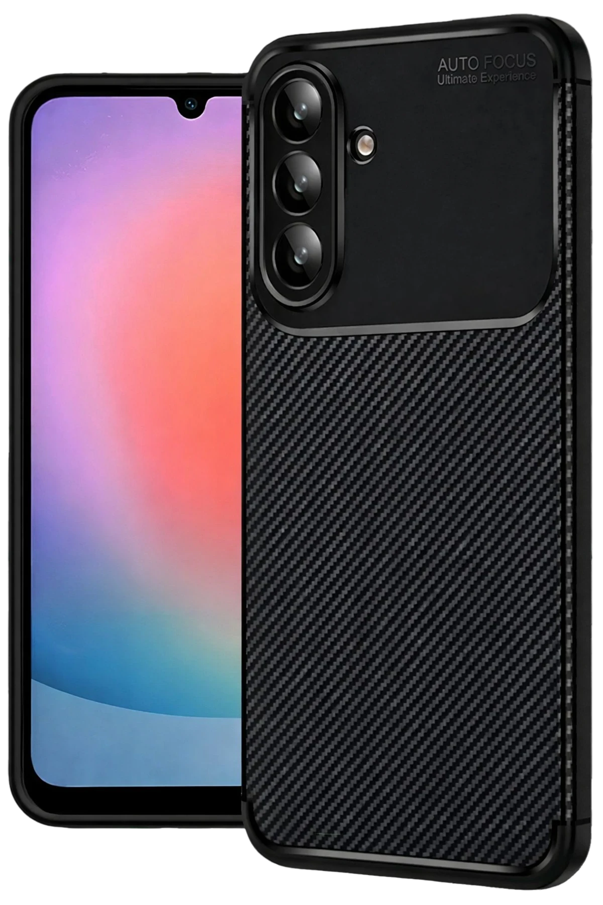 Newface Samsung Galaxy A37 5G Auto Focus Karbon Kapak - Siyah