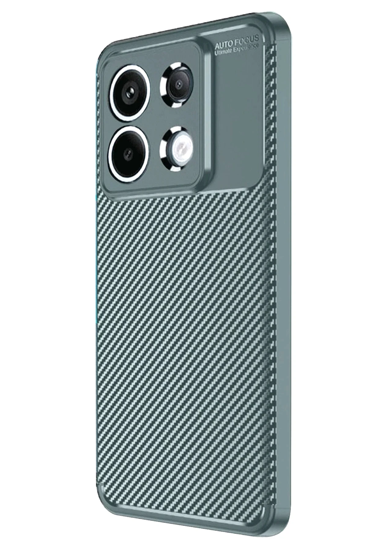Newface Xiaomi Redmi Note 13 Pro 4G Kılıf Auto Focus Karbon Kapak - Gri