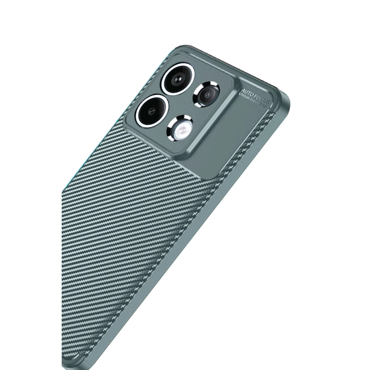 Newface Xiaomi Redmi Note 13 Pro 4G Kılıf Auto Focus Karbon Kapak - Gri — görsel 9