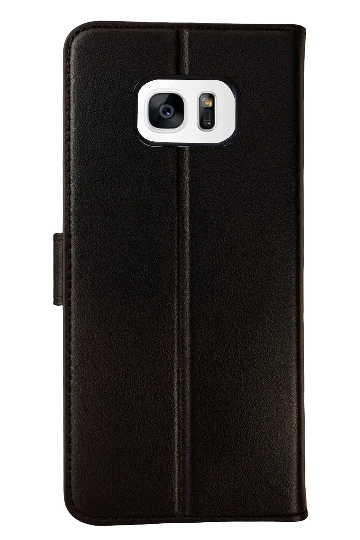 Newface Samsung Galaxy S7 Edge Trend S Plus Kapaklı Kılıf - Siyah