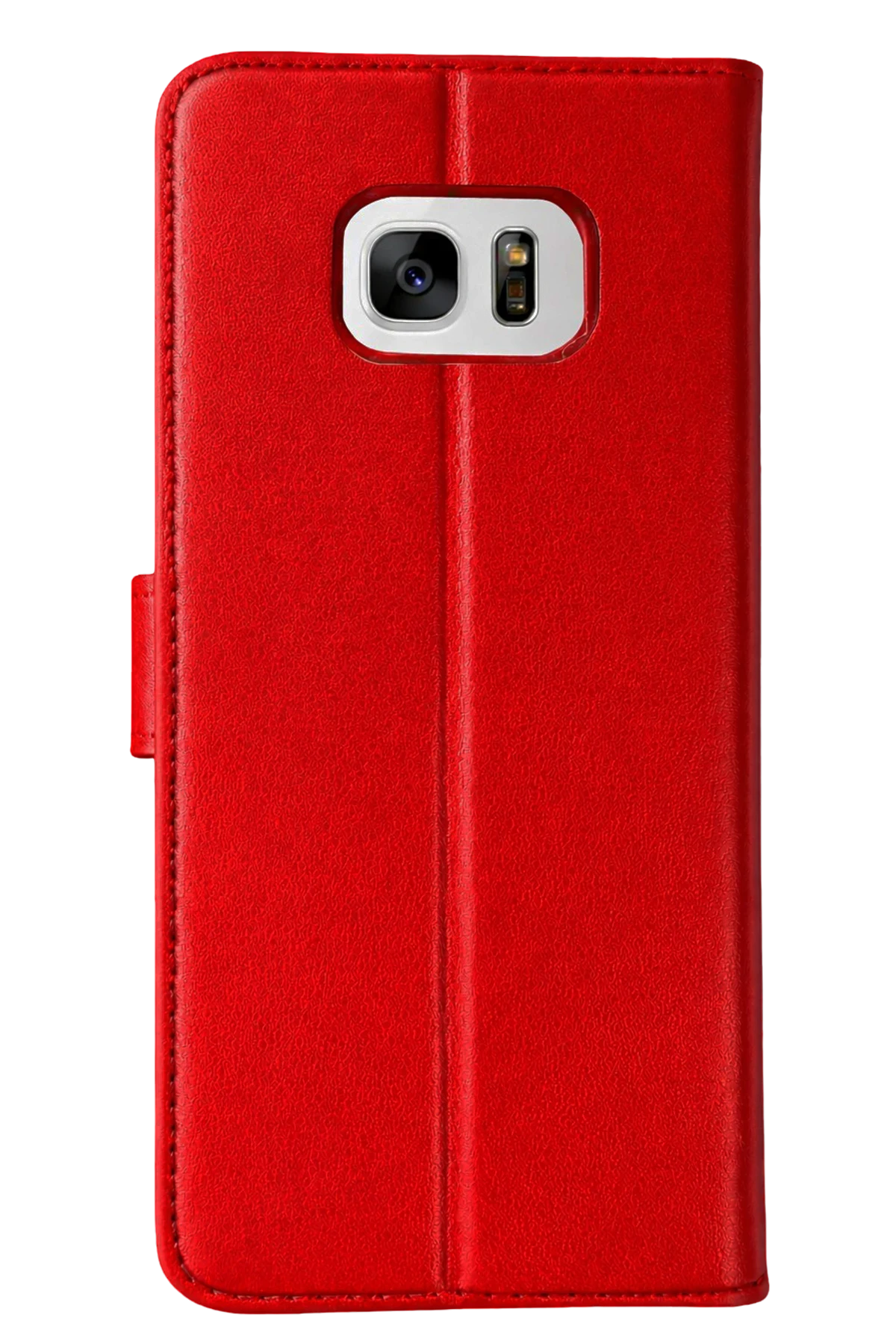 Newface Samsung Galaxy S7 Edge Trend S Plus Kapaklı Kılıf - Kırmızı