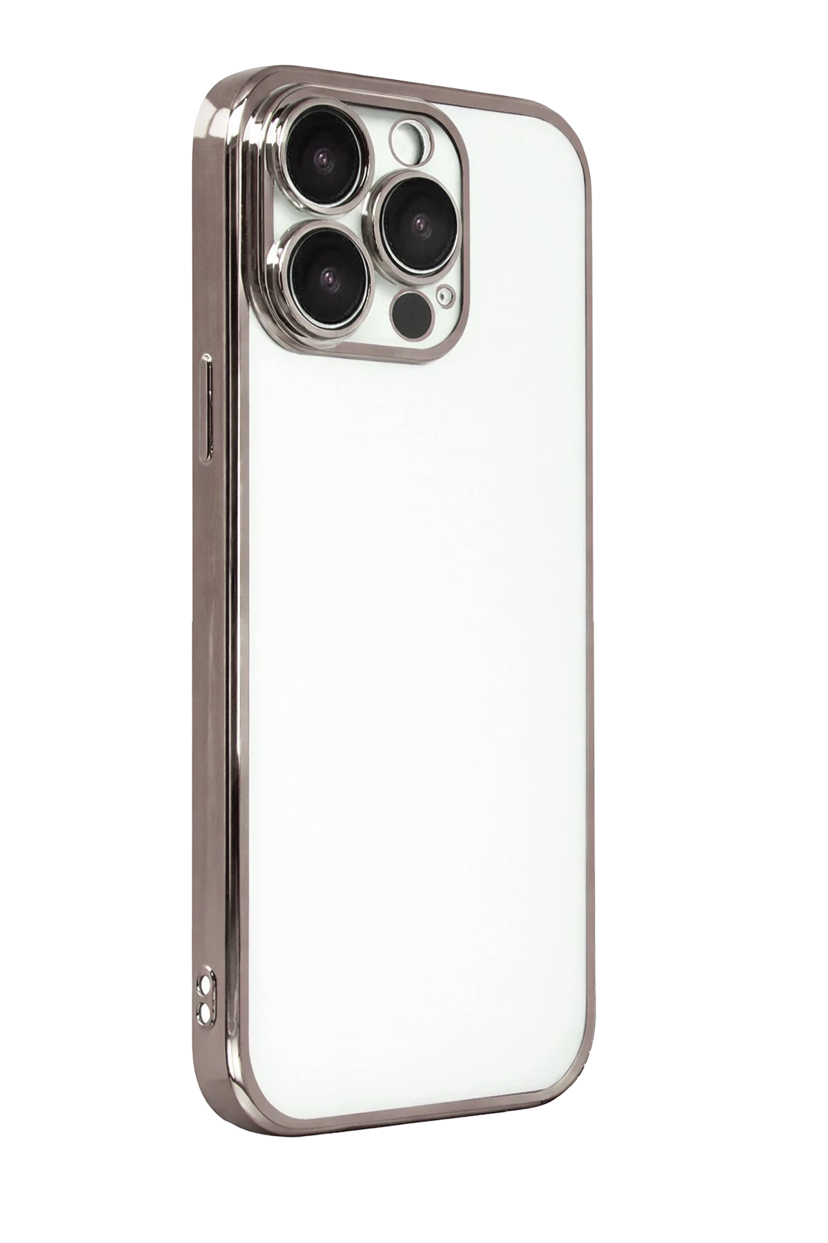 Newface Apple iPhone 15 Pro Max Razer Lensli Silikon - Titan Gri