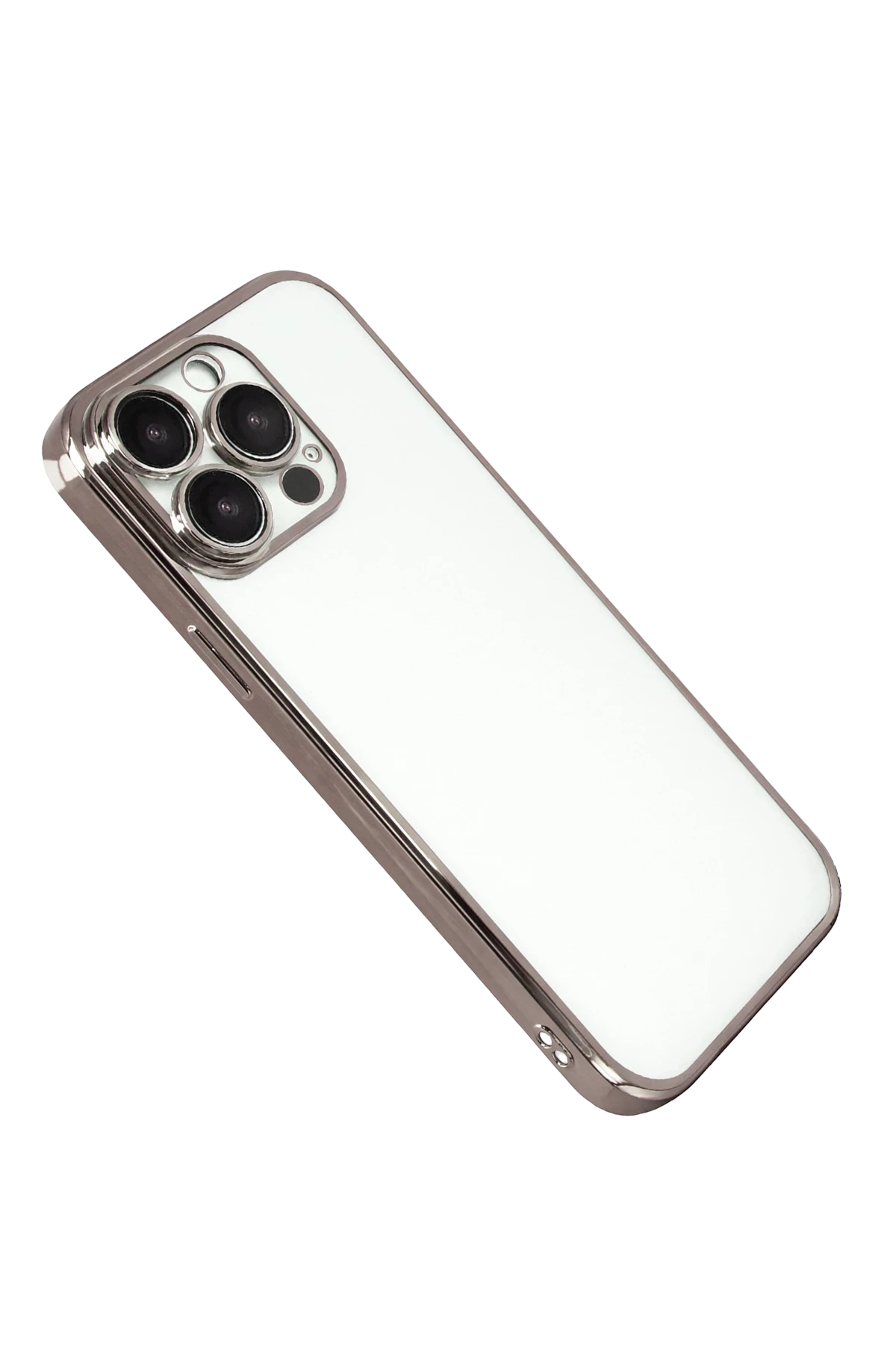 Newface Apple iPhone 15 Pro Max Razer Lensli Silikon - Titan Gri