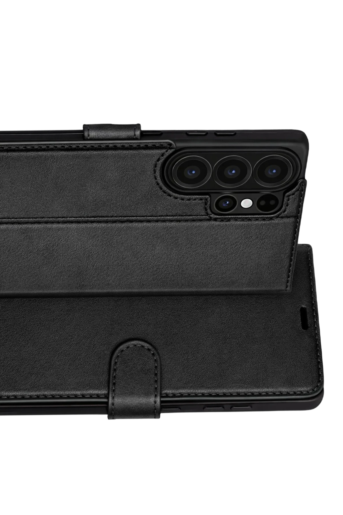 Newface Samsung Galaxy S26 Ultra Trend S Plus Kapaklı Kılıf - Siyah