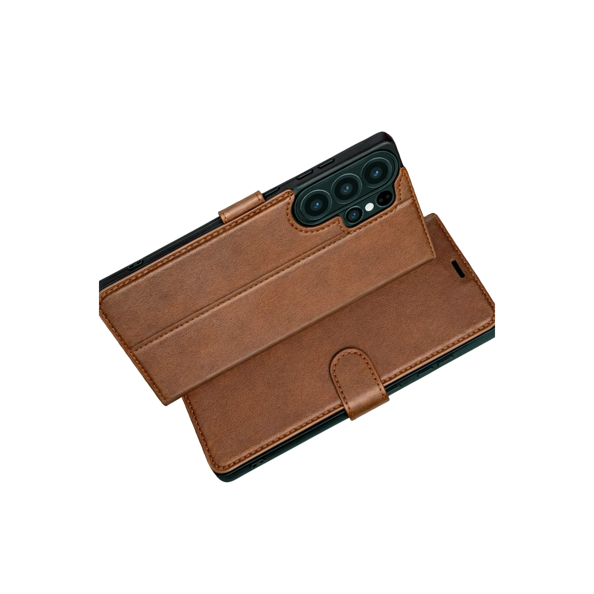 Samsung Galaxy S26 Ultra Trend S Plus Kapaklı Kılıf - Taba