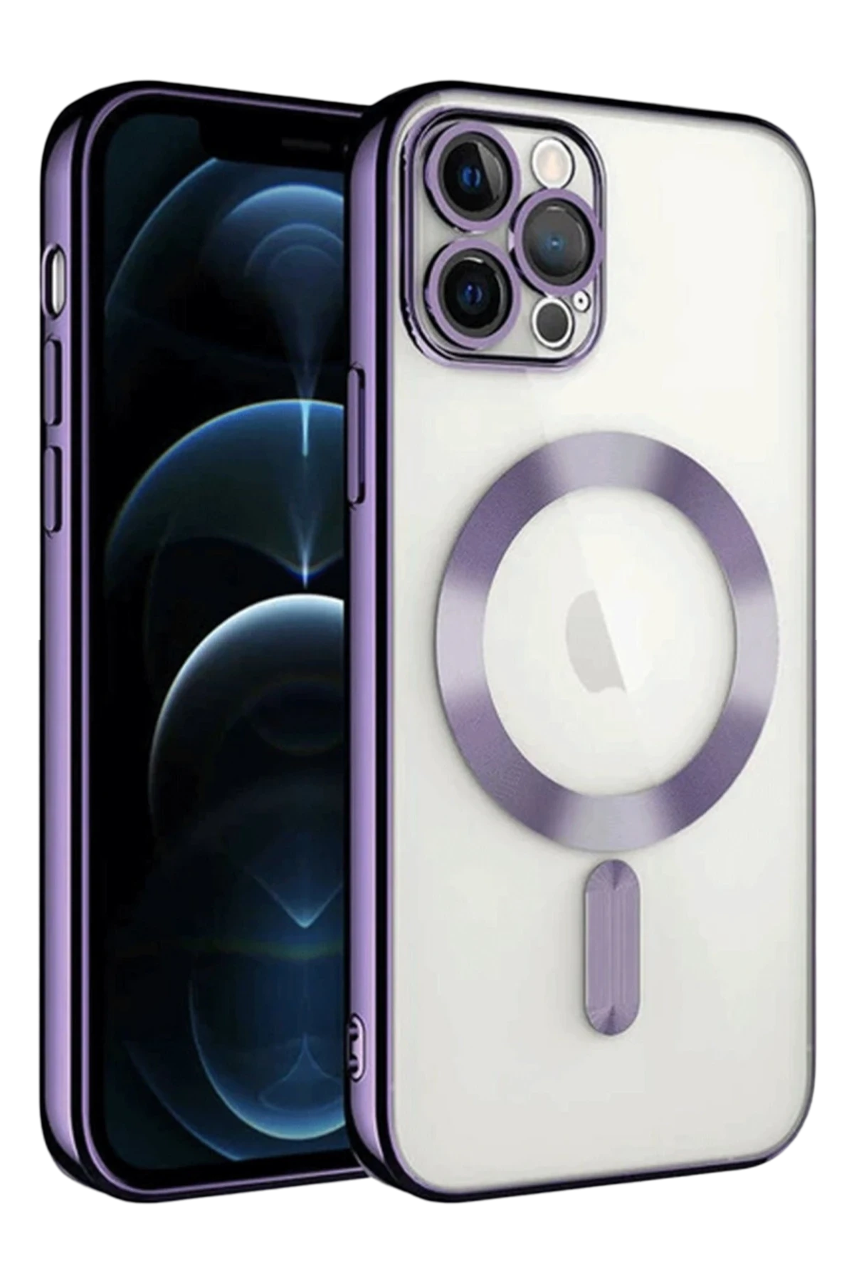Newface iPhone 13 Pro Kılıf Kross Magneticsafe Kapak - Mor