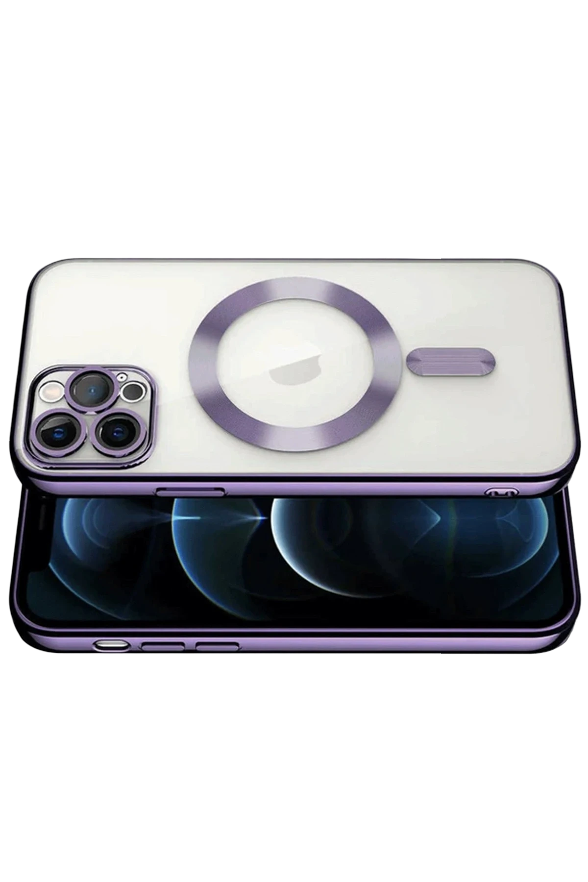 Newface iPhone 13 Pro Kılıf Kross Magneticsafe Kapak - Mor