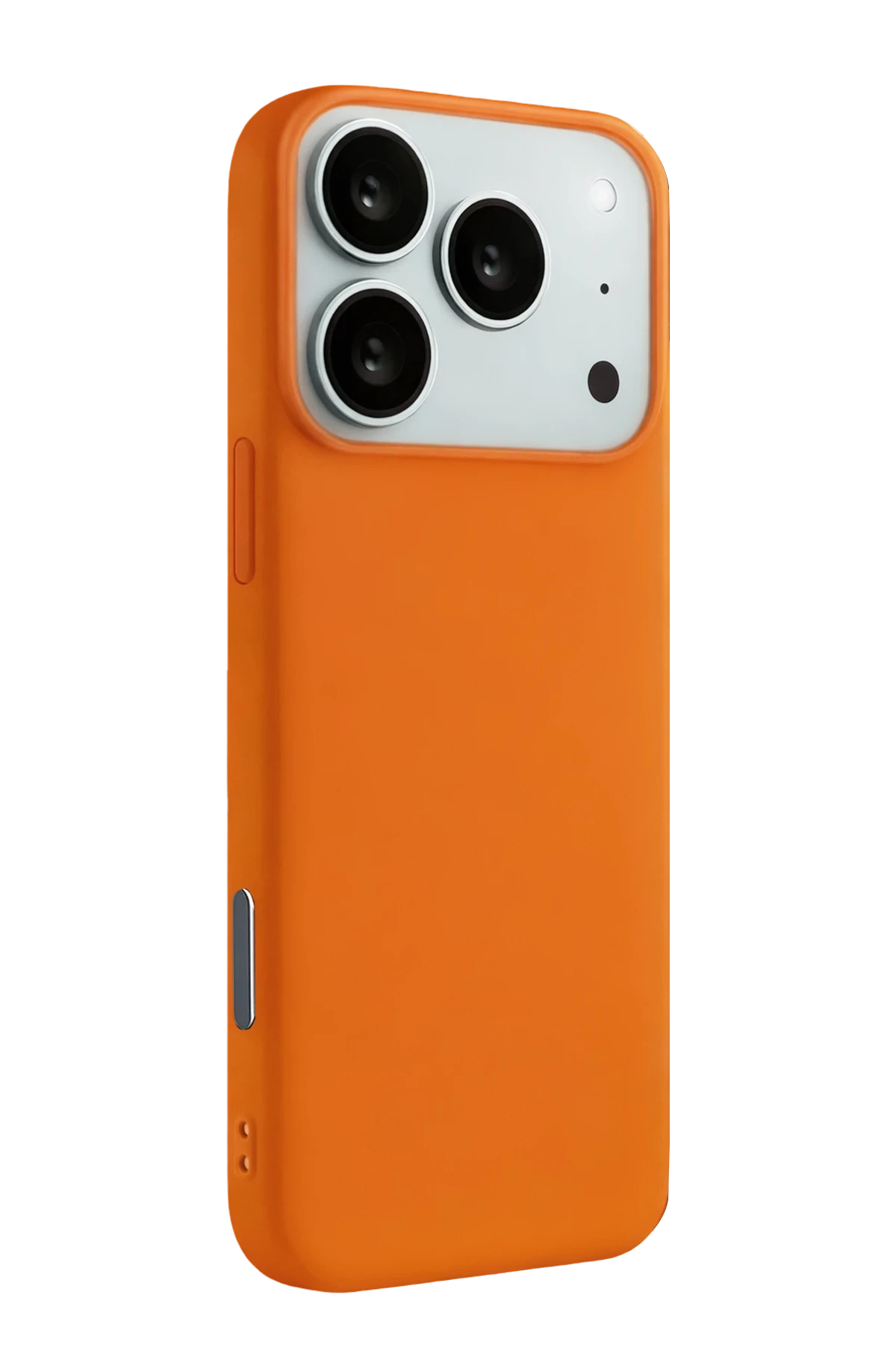 Newface Apple iPhone 17 Pro Nano içi Kadife Silikon - Turuncu