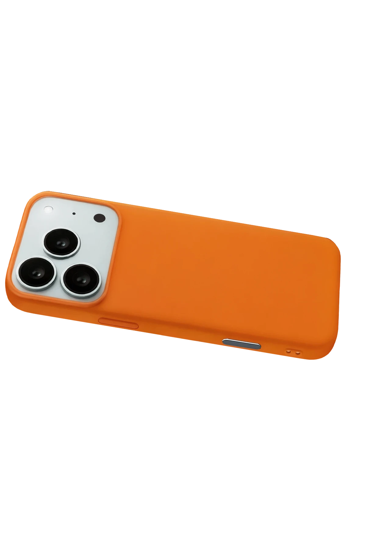 Newface Apple iPhone 17 Pro Max Nano içi Kadife Silikon - Turuncu