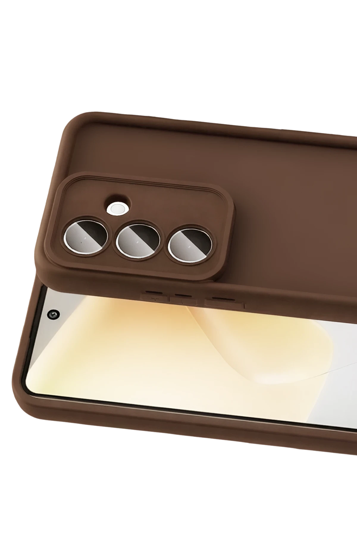 Newface Samsung Galaxy A57 5G Viera Silikon - Kahverengi