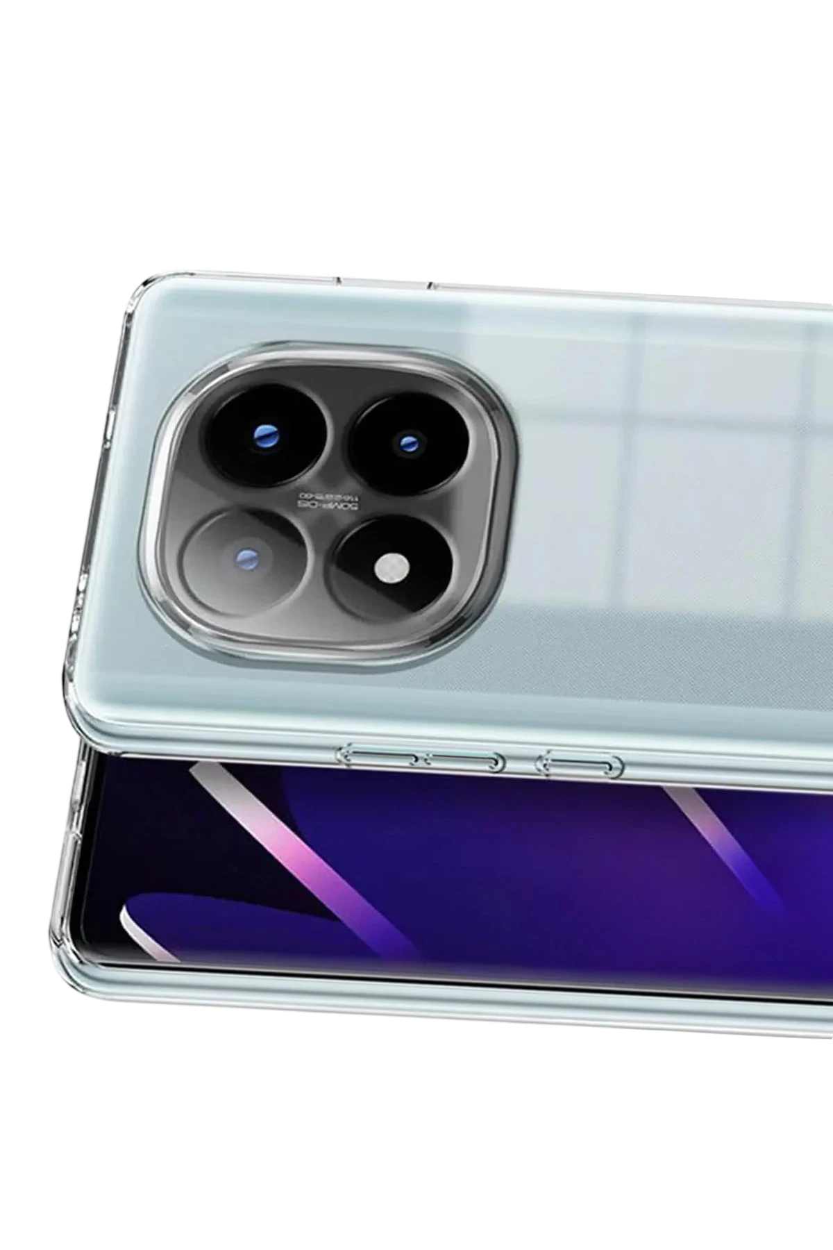 Newface Xiaomi Redmi Note 15 Pro Plus 5G Lüx Şeffaf Silikon - Şeffaf
