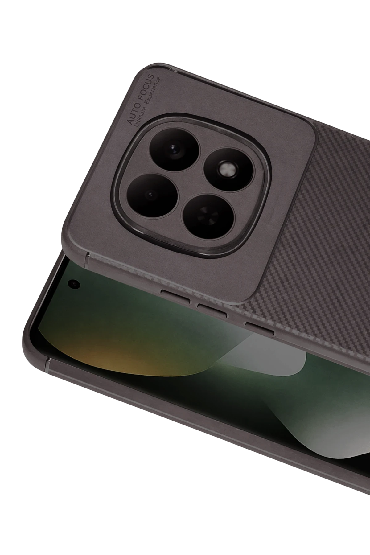Newface Xiaomi Redmi Note 15 Pro 5G Auto Focus Karbon Kapak - Gri