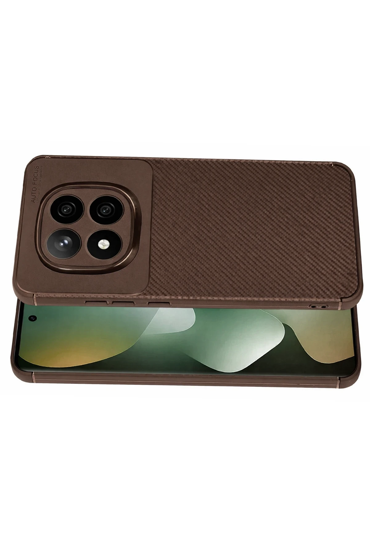 Newface Xiaomi Redmi Note 15 Pro 5G Auto Focus Karbon Kapak - Kahverengi