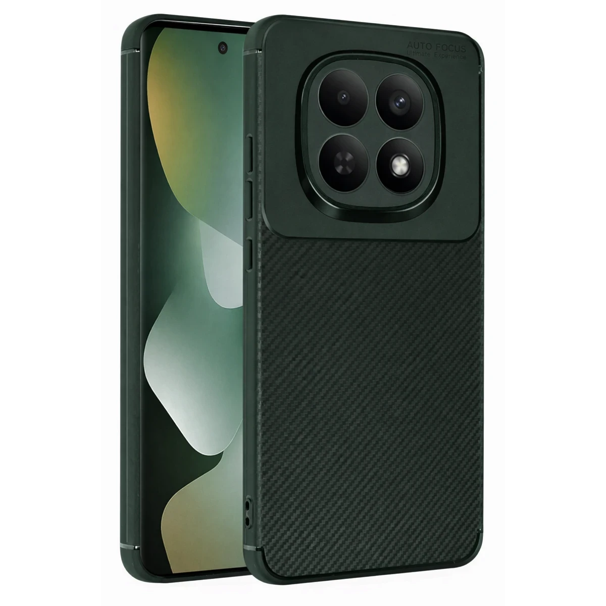 Newface Xiaomi Redmi Note 15 Pro 5G Auto Focus Karbon Kapak - Koyu Yeşil